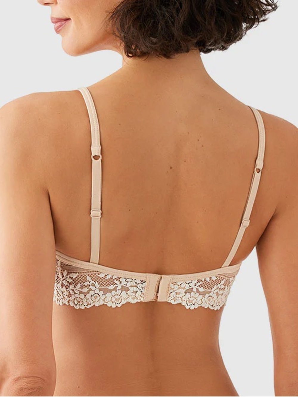 Wacoal Embrace Lace Petite Push Up Underwire Bra in Sand Size 36A NEW Padded - Picture 14 of 14